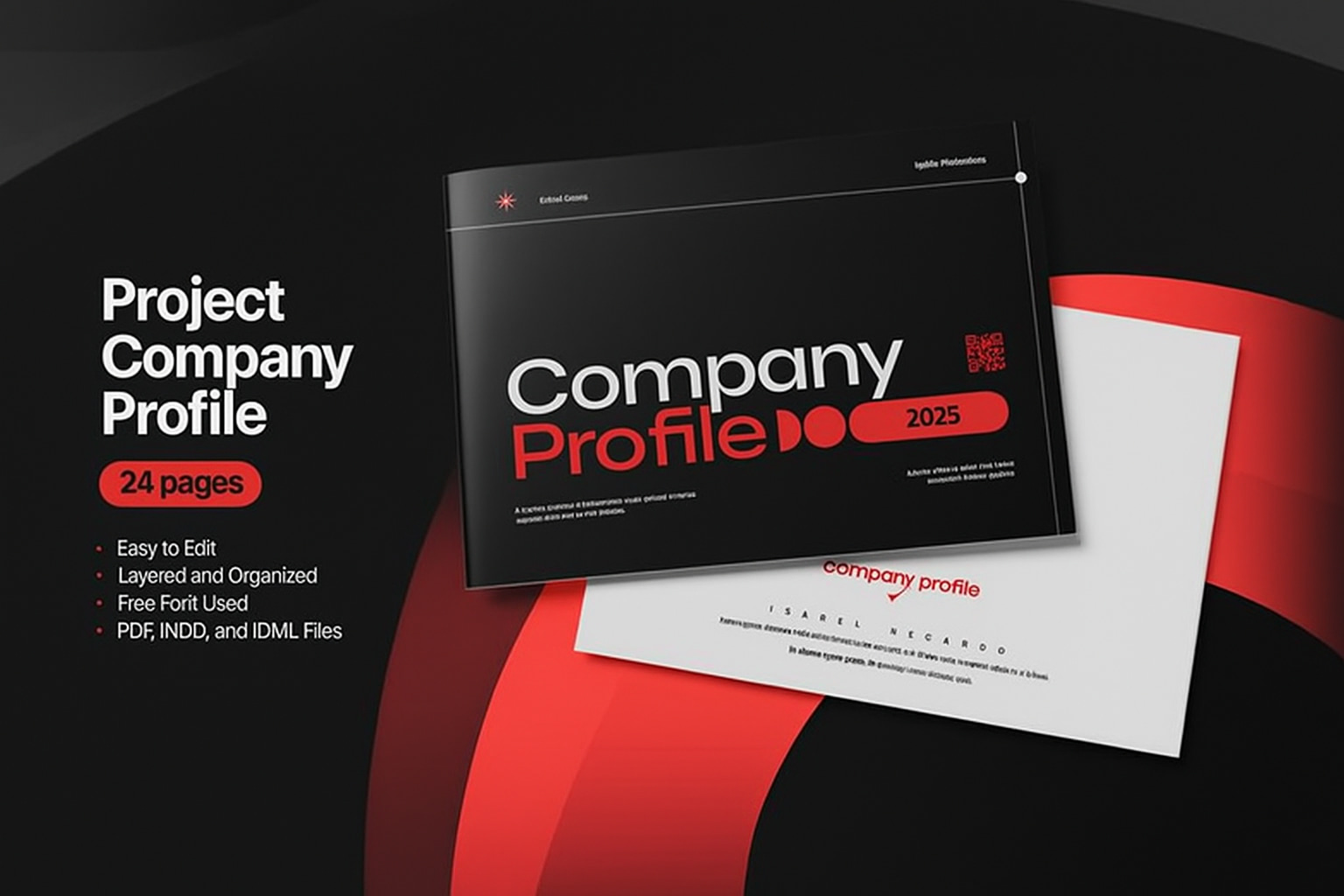 Company Profile Design — cover and inner layouts